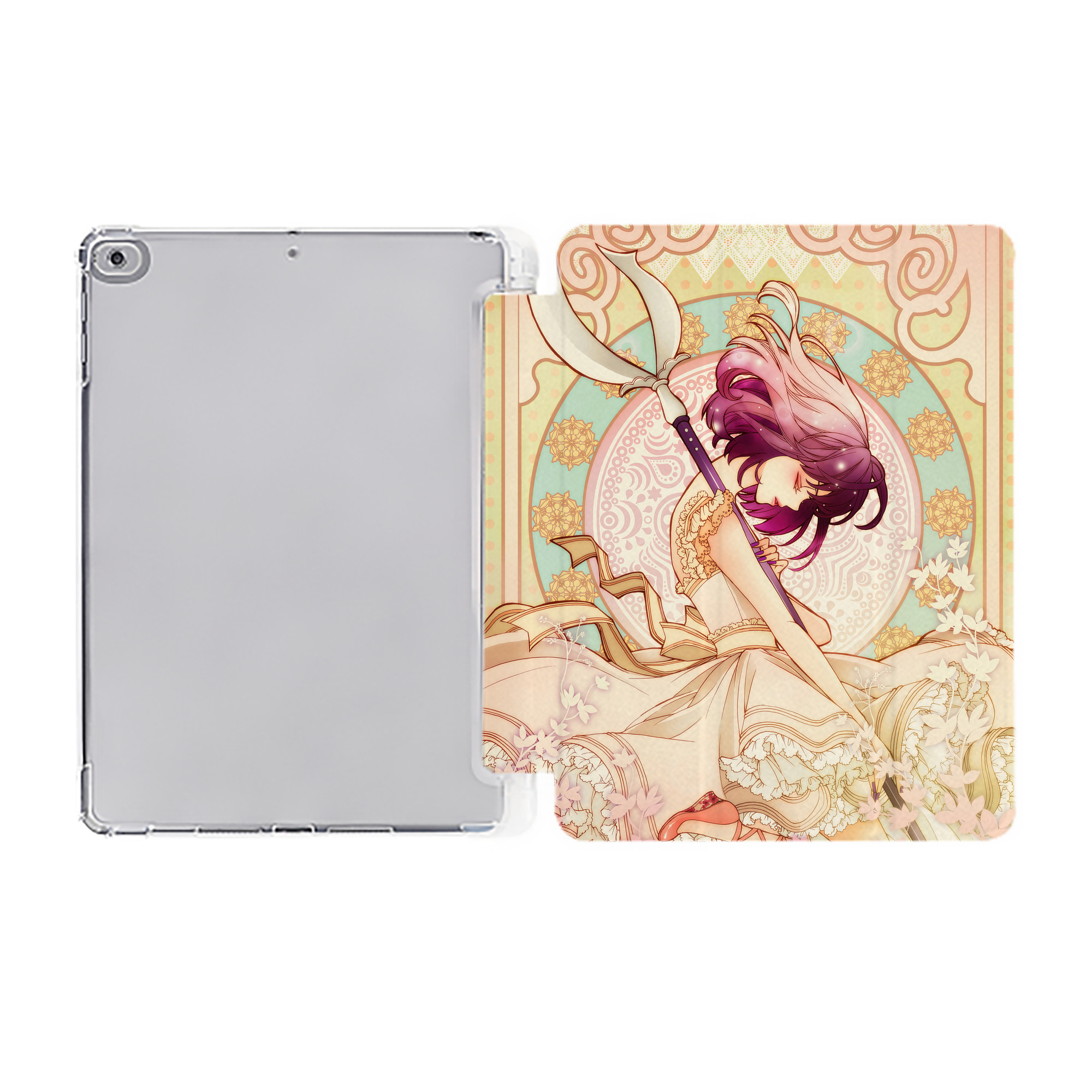 （画像用） 美少女戦士セーラームーン Sailor Moon IPad ケース ペン収納付き 三つ折りスタンド PUレザー×シリコン 対応機種9.5/10.5/10.9インチ
